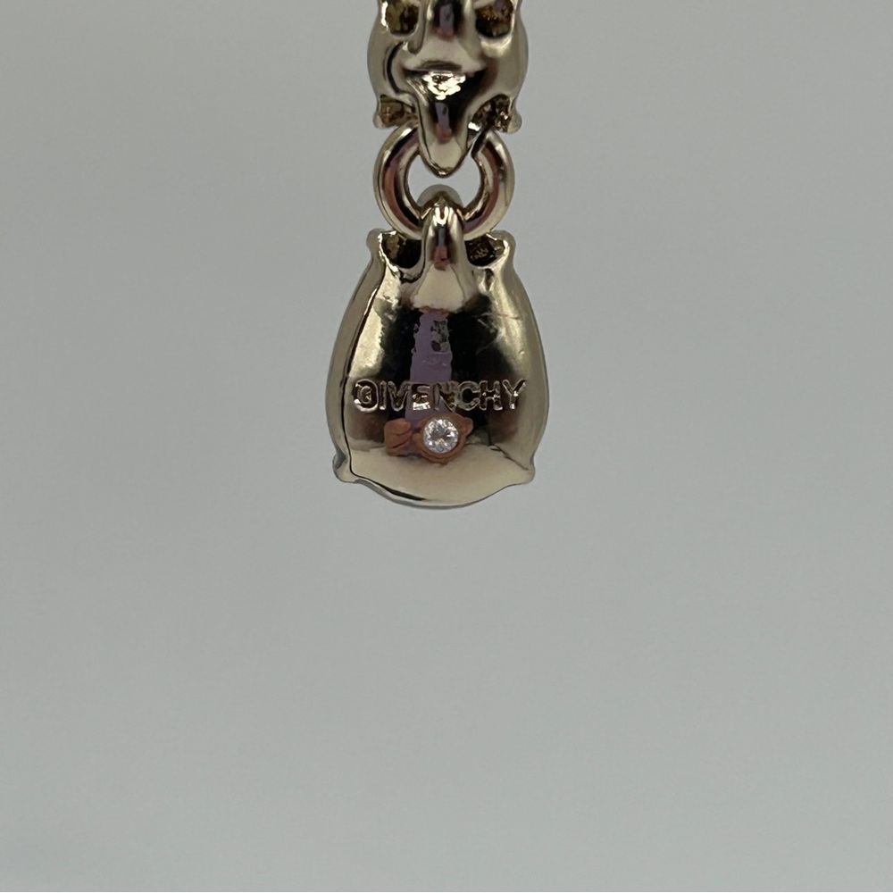 Givenchy - Earrings With Crystal Drop Multicolor Stones - Picture 6 of 7